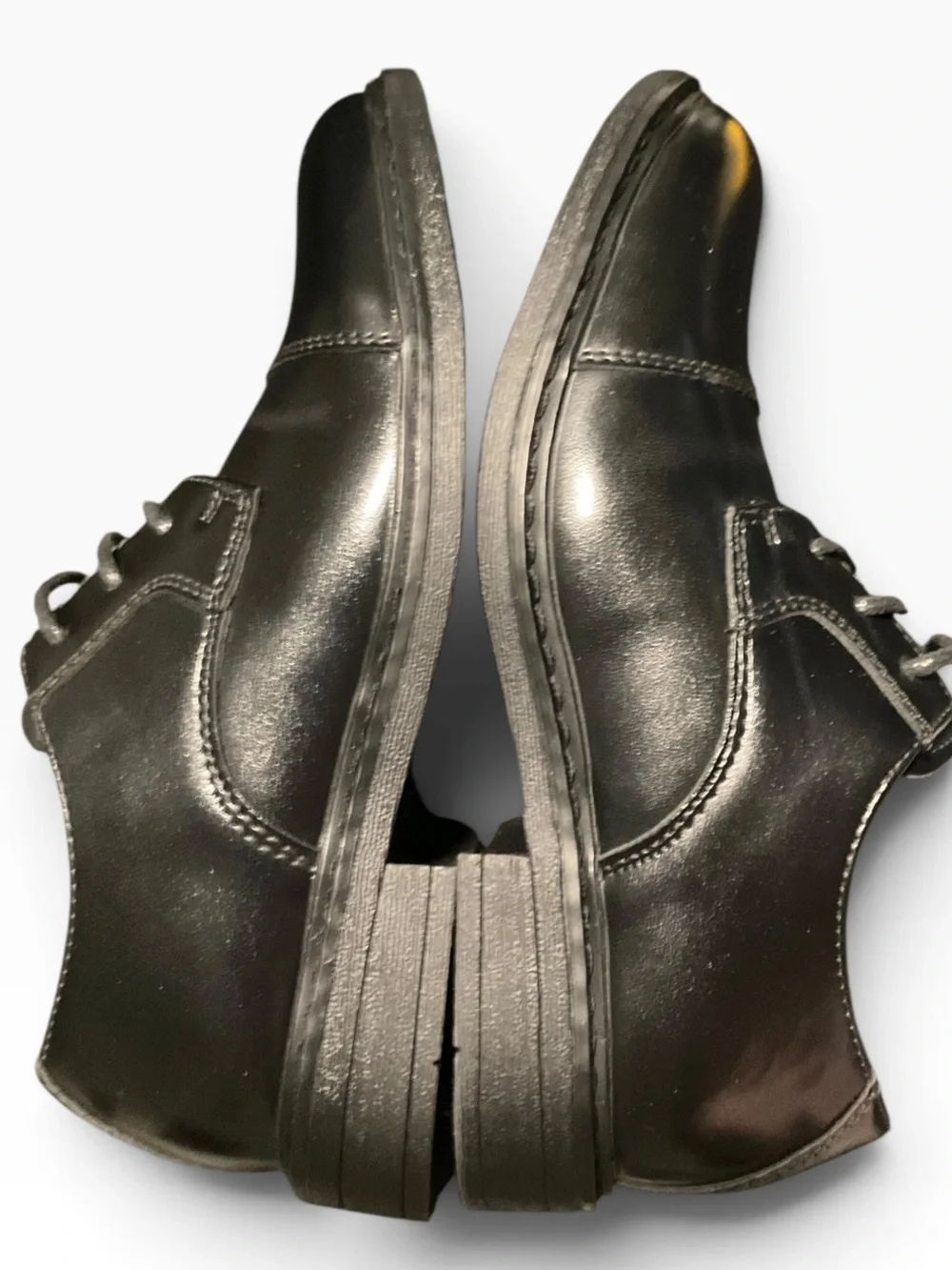 Bruno Marc Boy’s Vegan Leather Black Dress Oxfords Size 2 NEW NIB